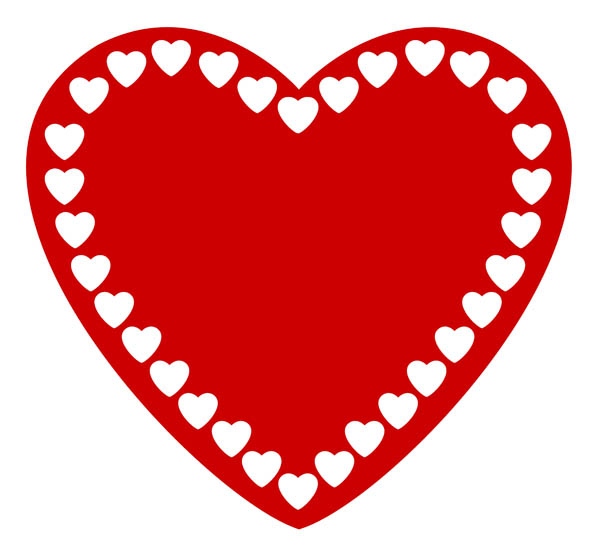 red heart clipart