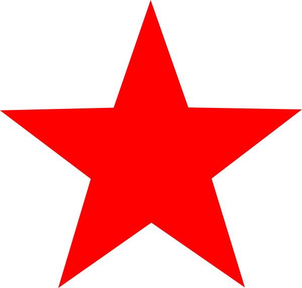 Red Star Clip Art At Clker Co
