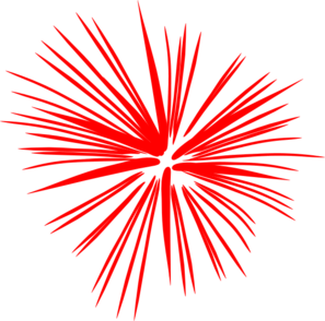 red white and blue fireworks  - Fire Work Clip Art