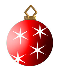 Red 3d Christmas Tree Ornament