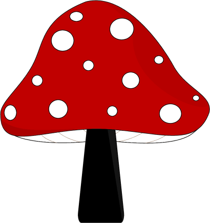 Red and Black Mushroom