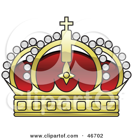 Red And Gold Arched Kings Cro - Kings Crown Clipart