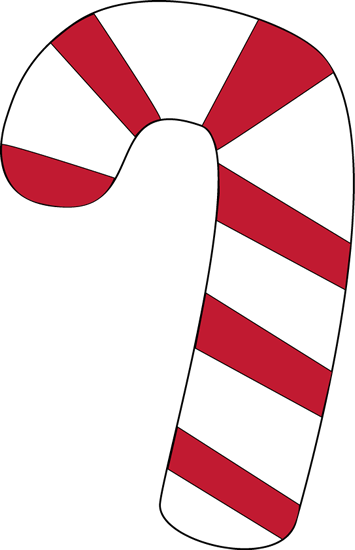 Red And White Candy Cane Clip Art Candy Cane With Red And White