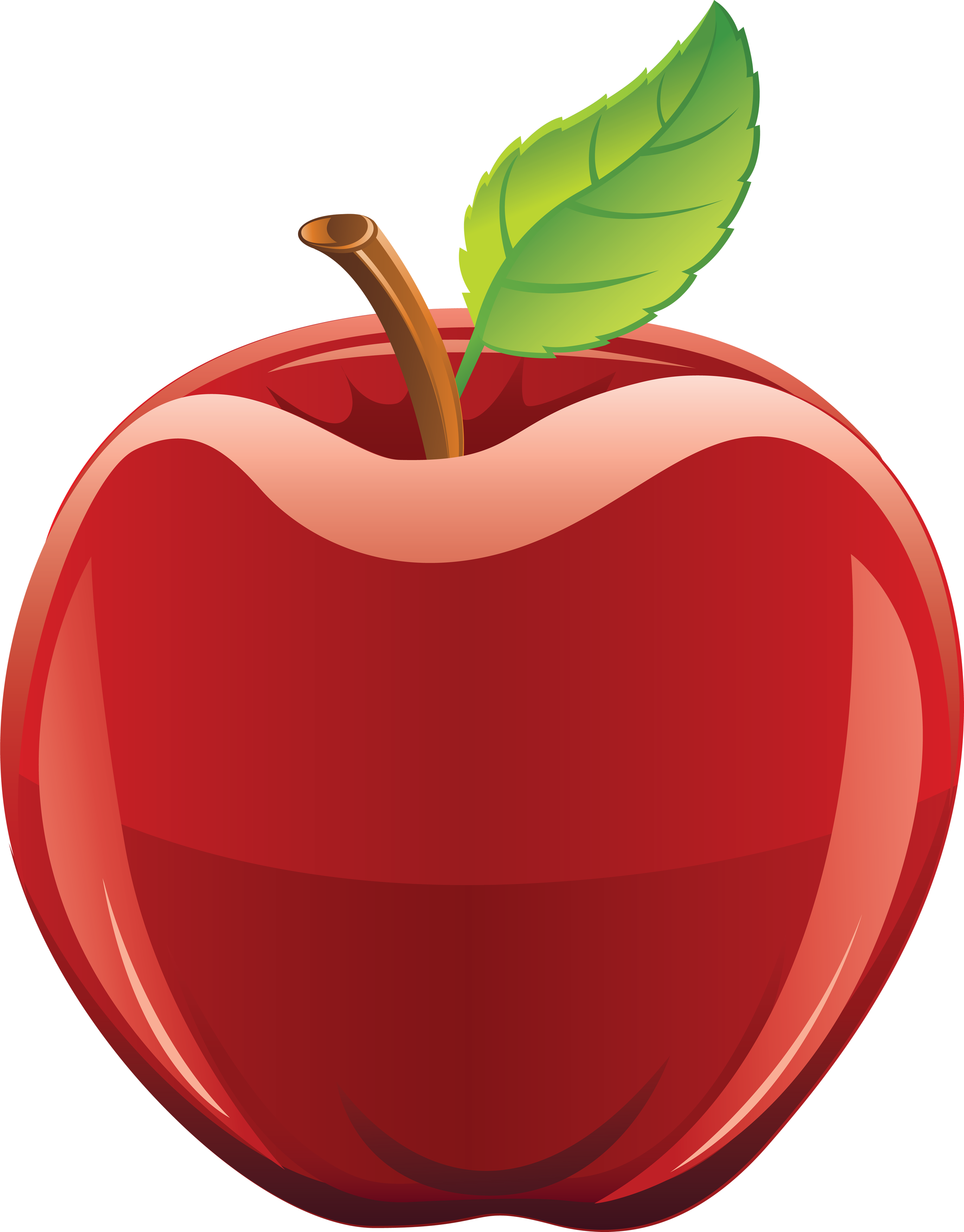 Red apple clipart free clipart images