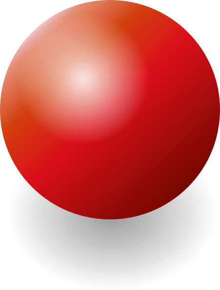 Red Ball Clip Art At Clker Co - Sphere Clipart
