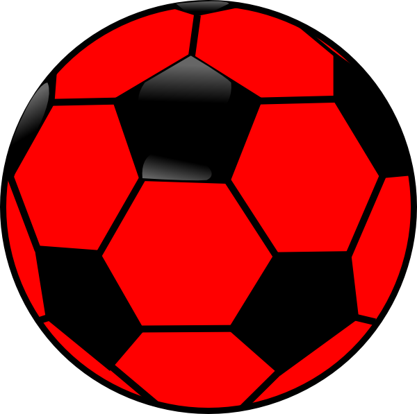 Red Ball Clipart Red And Blac - Ball Clipart