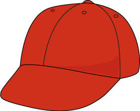 Red Baseball Hat - Baseball Hat Clip Art