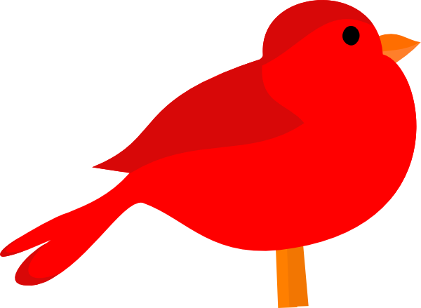Red Bird Holding a Yellow Bal