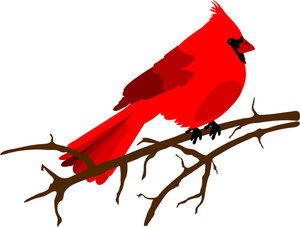 Red Bird Clip Art - ClipArt B - Red Bird Clip Art