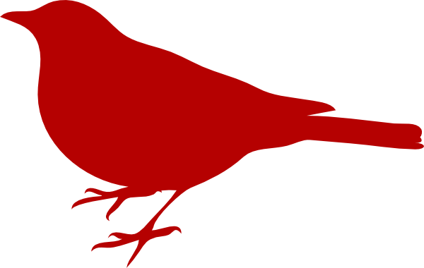 Red Bird clip art - vector clip art online, royalty free public