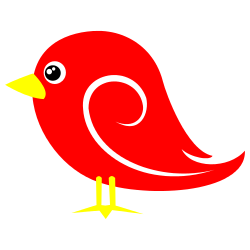 Red Bird Clip Art - ClipArt B