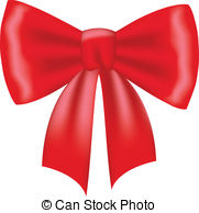 ... Red bow isolated on white