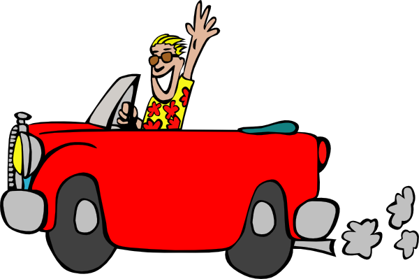 Red Car Clip Art At Clker Com - Driving Clipart