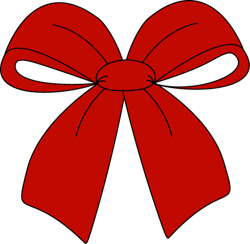 Red Christmas Bow Clip Art La - Bow Clipart Free