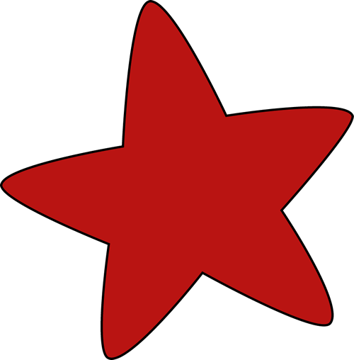 Red Clip Art - Red Star Clipart