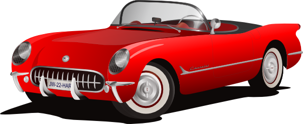 Red Corvette Convertible Clip Art At Clker Com Vector Clip Art