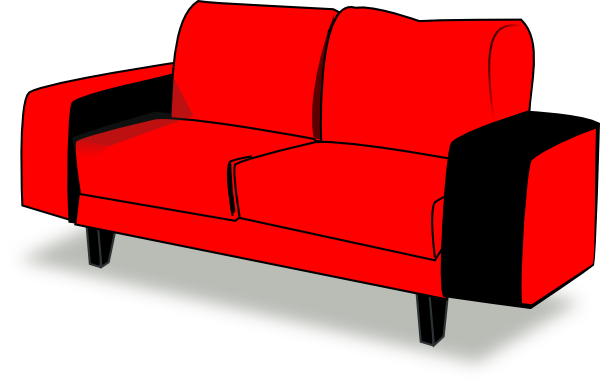 Red Couch Clip Art At Clker Com Vector Clip Art Online Royalty Free
