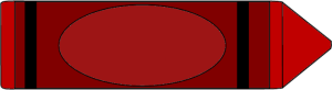 Red Crayon Clip Art Image - red crayon. This crayon has a blank label and this image can be edited to include text.