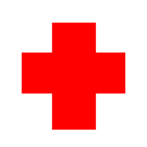 Red Cross Circle 2 Clip Art