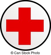 . ClipartLook.com Red cross - Illustration of a sign of red cross in a circle.