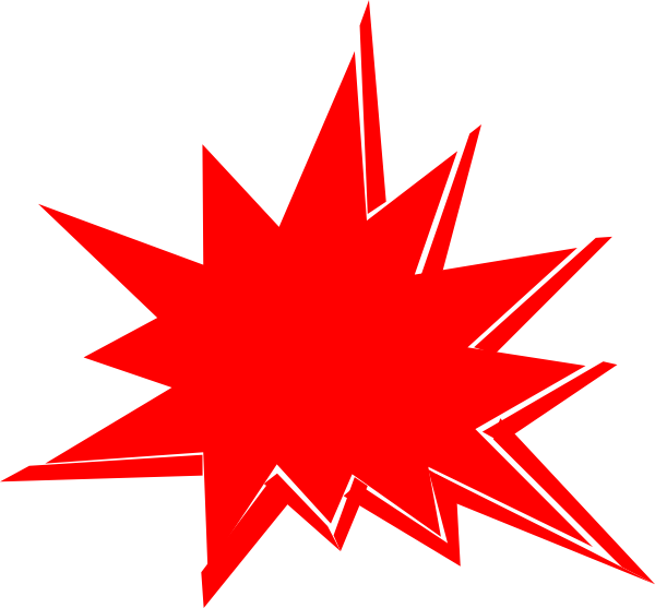 Red Explosion Clip Art