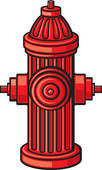 red fire hydrant ...