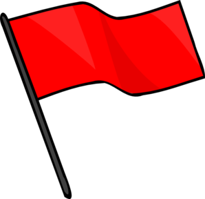 ... Red flag animated clipart
