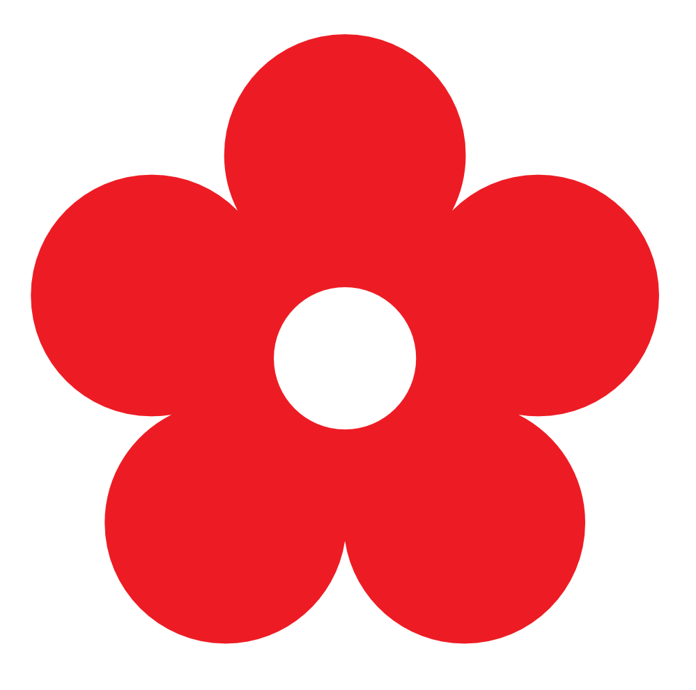 Red Flower Clip Art Clipart B - Red Flower Clipart