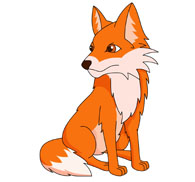 red fox clipart. Size: 63 Kb - Clipart Fox