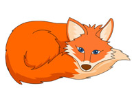red fox clipart. Size: 63 Kb - Red Fox Clipart