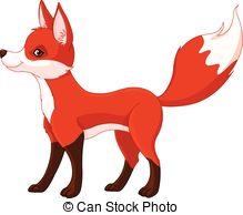 ... Red fox - Illustration of very cute red fox