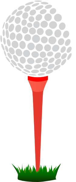 Red Golf Tee Clip Art At Clker Com Vector Clip Art Online Royalty