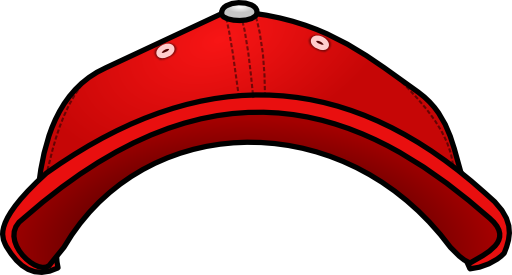 Red Baseball Cap - Free Clip 