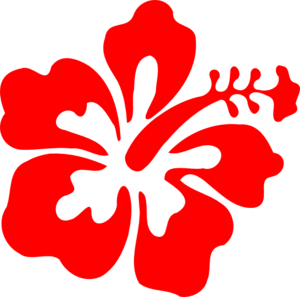 Red hawaiian flower clipart - Hibiscus Flower Clipart