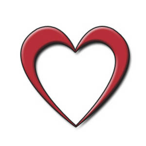 Red Heart Shape Clip Art .