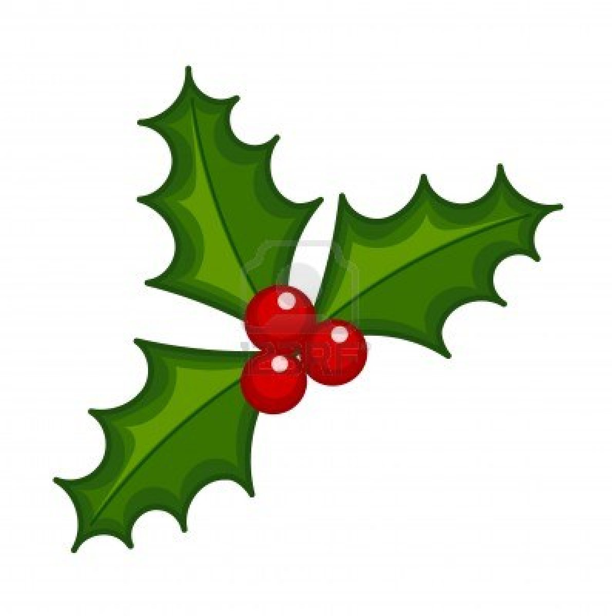 Red Holly Berry Clip Art - Clip Art Holly