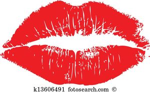 Red lips - Lips Clipart