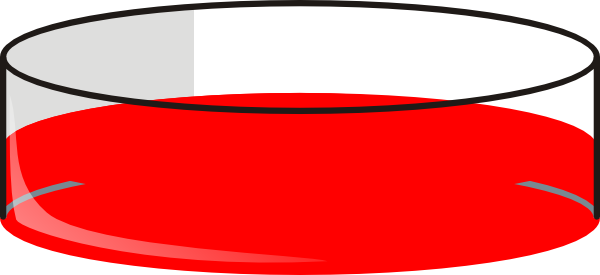 Red Petri Dish clip art . - Petri Dish Clip Art