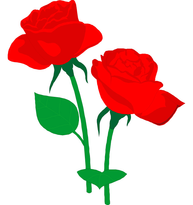 Red Rose Clipart | Free Downl - Roses Clipart