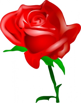 Clip art roses with thorns an