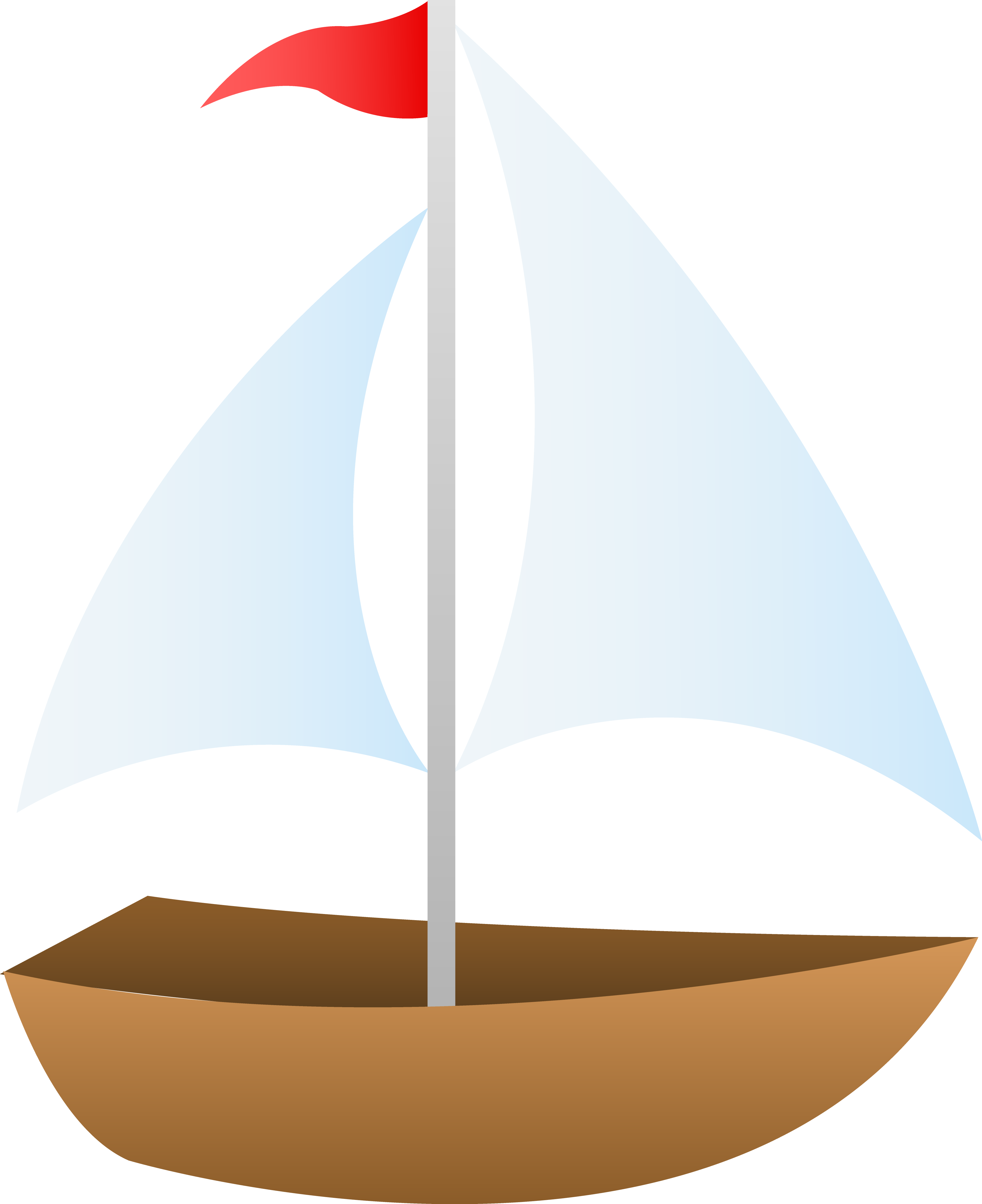 Red Sailboat Free Clipart - Sail Boat Clipart