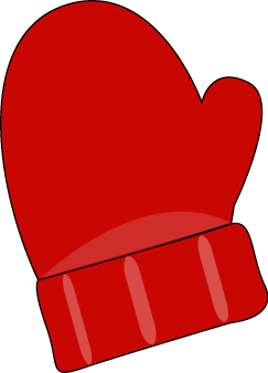 Red Single Mitten