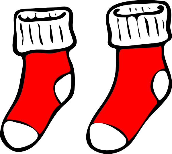 Red Socks Clip Art At Clker C - Clip Art Socks