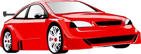 Red sports car clipart clipartall