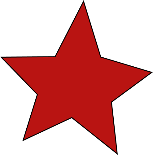 Red Star - Clip Art Stars