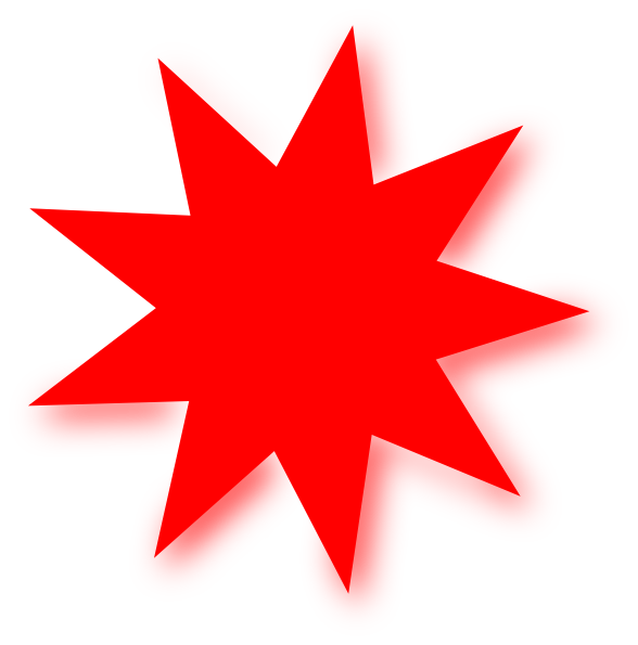 Red Star clip art - vector clip art online, royalty free public