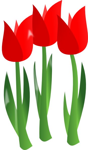 Red Tulips Clip Art At Clker Com Vector Clip Art Online Royalty
