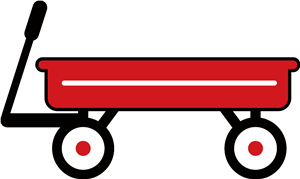 ... Red wagon clipart ... - Wagon Clip Art