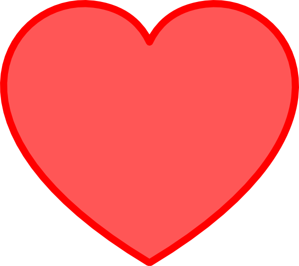 red heart clipart with no bac