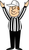 Referee Making Call u0026middot; Cartoon Football Referee Touchdown
